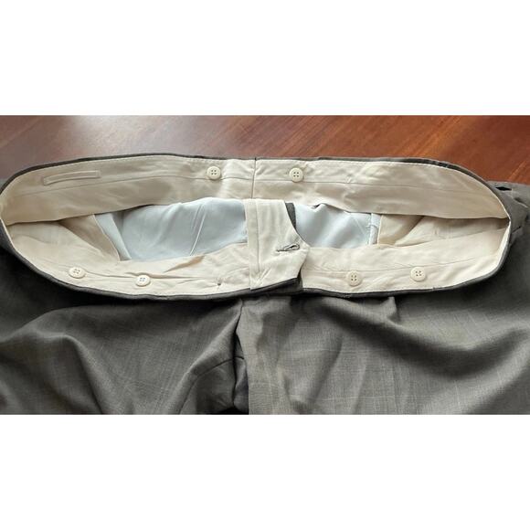 Jos A Bank Suit 58R Mens Plaid Brown 2 Button Traveler Business Blend Pant 52X29 - Picture 7 of 16